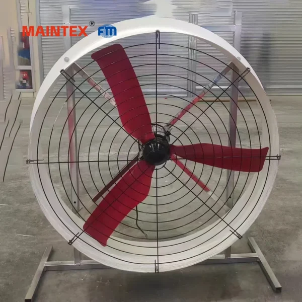 High Velocity Drum Fan, 30%, 51", Portable, 380V