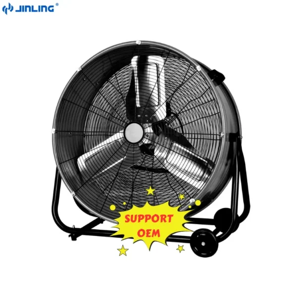 High Velocity Drum Fan, Portable, 120 V, Electric