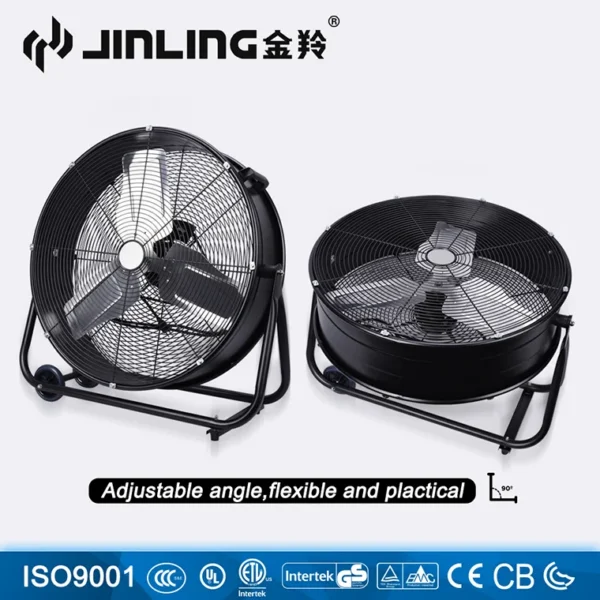 High Velocity Drum Fan, Portable, 120 V, Electric - view 5