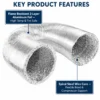Home Hvac Systems, 100mm, 3m, Aluminum