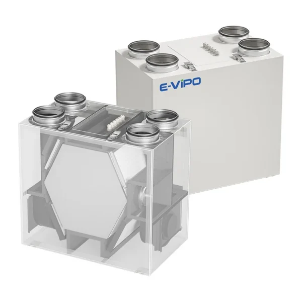 Home Hvac Systems, E-VIPO, Wall, ERV - view 5