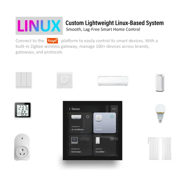 Home Touch Control Panel, BLE, 95 ~240 VAC, PC+ABS - view 3