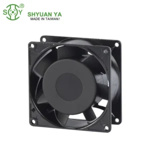 Horizontal Quiet Shutter Extractor, 80x25mm, Axial, Plastic