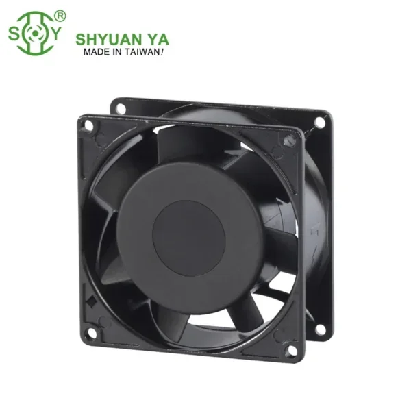 Horizontal Quiet Shutter Extractor, 80x25mm, Axial, Plastic