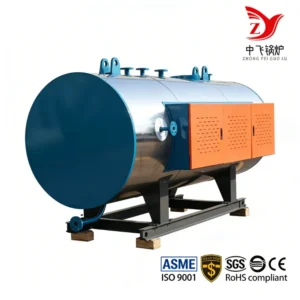 Hot Water Boiler, 1050kw, PLC, 99%