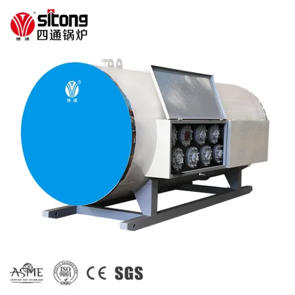 Hot Water Boiler, stainless steel, Natural Circulation