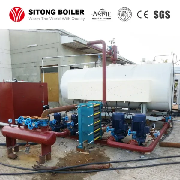 Hot Water Boiler, stainless steel, Natural Circulation - view 5