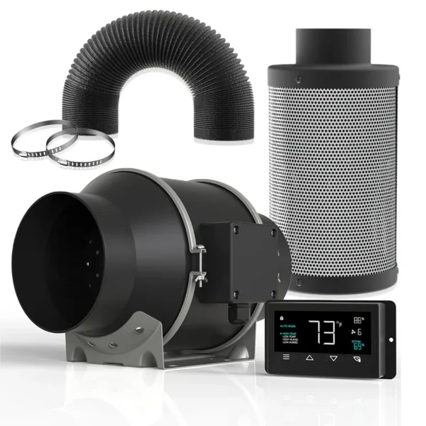 House Air Ventilation Fan, Inline, 110v, Plastic