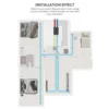 House Fresh Air Ventilator, 350m³/h, ERV - view 4