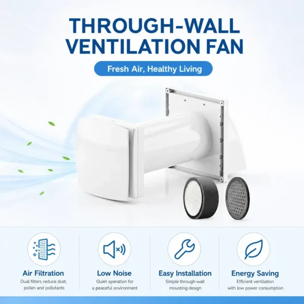 Hrv Fresh Air Ventilator, 220V, 125CFM - view 4