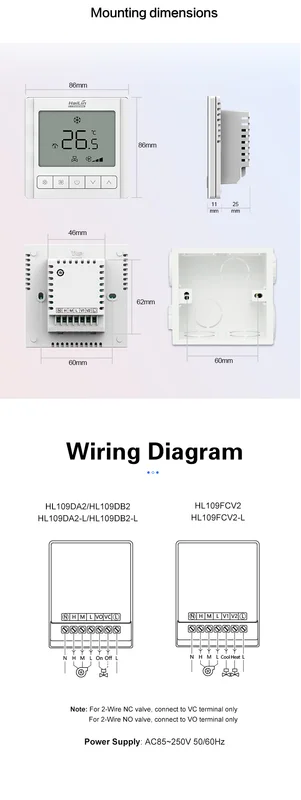 Hvac Systems Temperature Controller, LCD, FCU - view 6