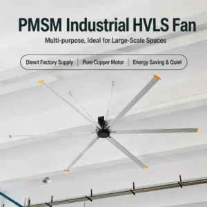 Hvls Axial Industrial Fan, 6m, 110V/220V/380V, 1.3kW