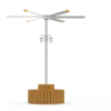 Hvls Free-standing Pole Fan, 3800mm, 13ft - view 2