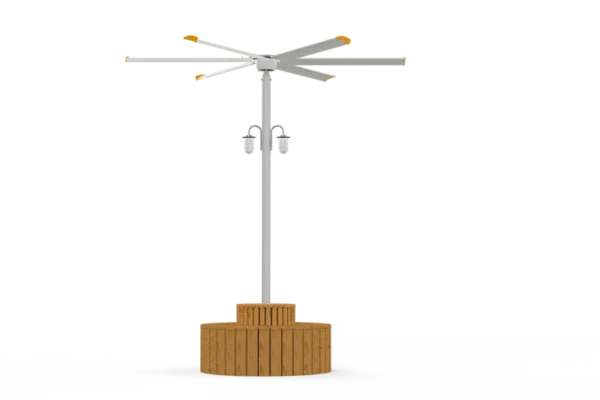 Hvls Free-standing Pole Fan, 3800mm, 13ft - view 2