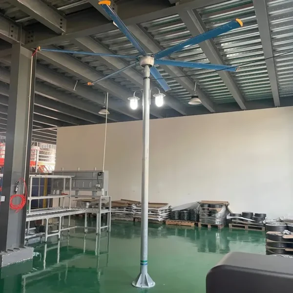 Hvls Free-standing Pole Fan, 3800mm, 13ft - view 4