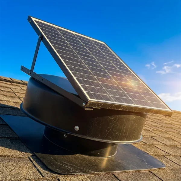 Hybrid Roof Exhaust Fan, Solar, 50W, IP68, Waterproof - view 3