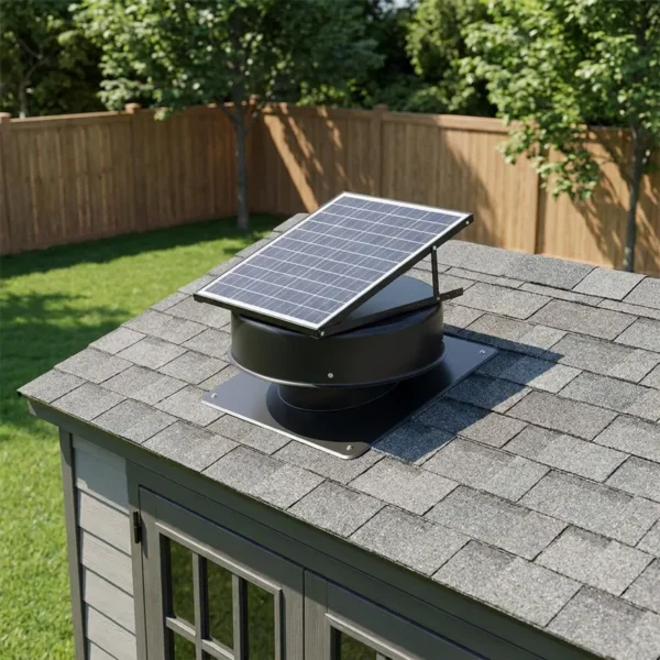 Hybrid Roof Exhaust Fan, Solar, 50W, IP68, Waterproof - view 4