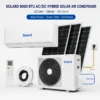 Hybrid Solar Air Conditioner, 9000, BTU, Inverter, Wall