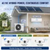 Hybrid Solar Air Conditioner, 9000, BTU, Inverter, Wall - view 2