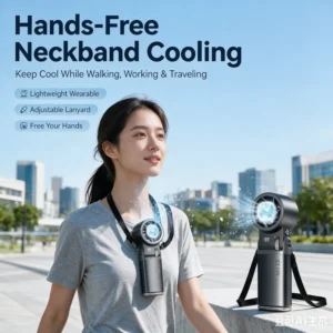 Ice Cooling Handheld Fan, Portable