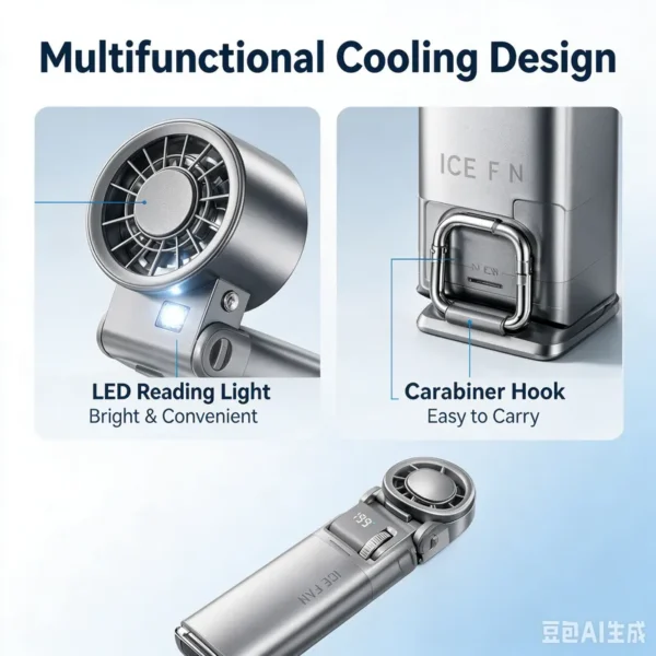 Ice Cooling Handheld Fan, Portable - view 6