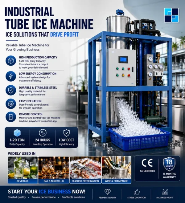 Ice Machine, 220-380V 50-60HZ, 3.4KW