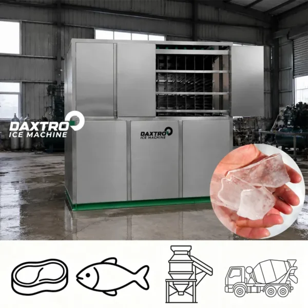 Ice Machine, 5000kg, SUS304, Stainless, Steel