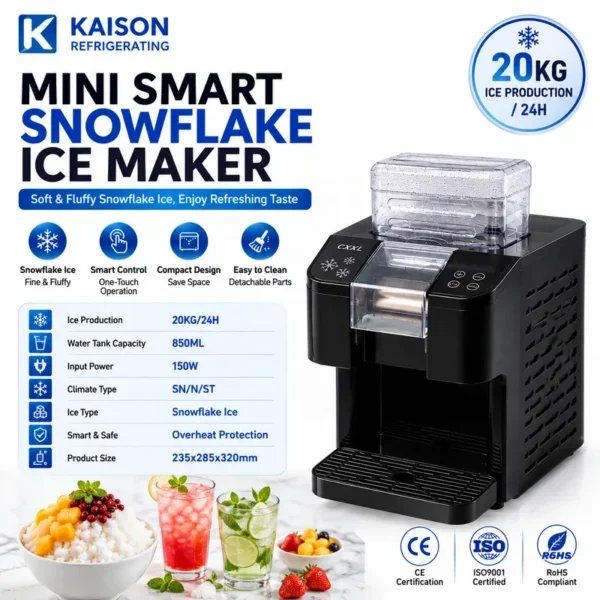 Ice Machine, Stainless, Steel, 20kg