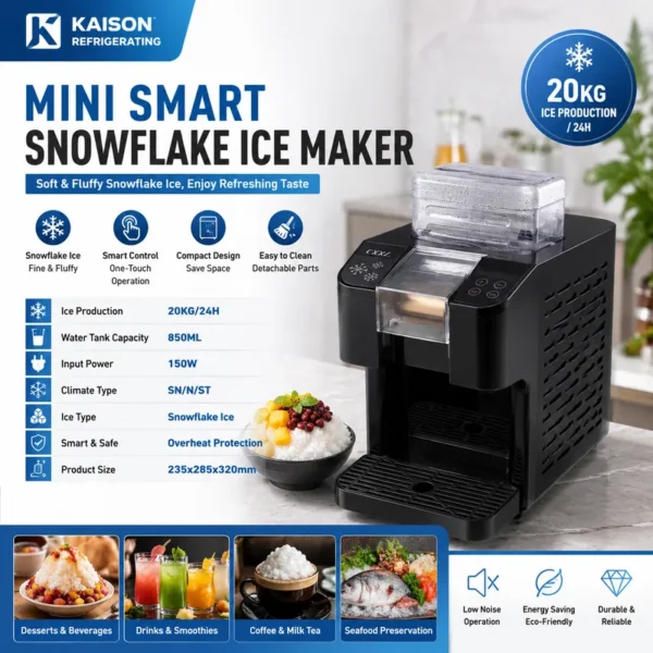 Ice Machine, Stainless, Steel, 20kg - view 4