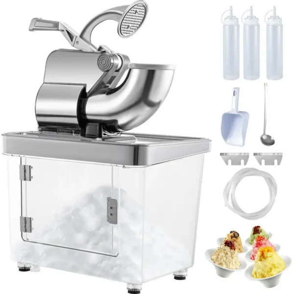 Ice Machine, Stainless, Steel, 440LBS, 300W