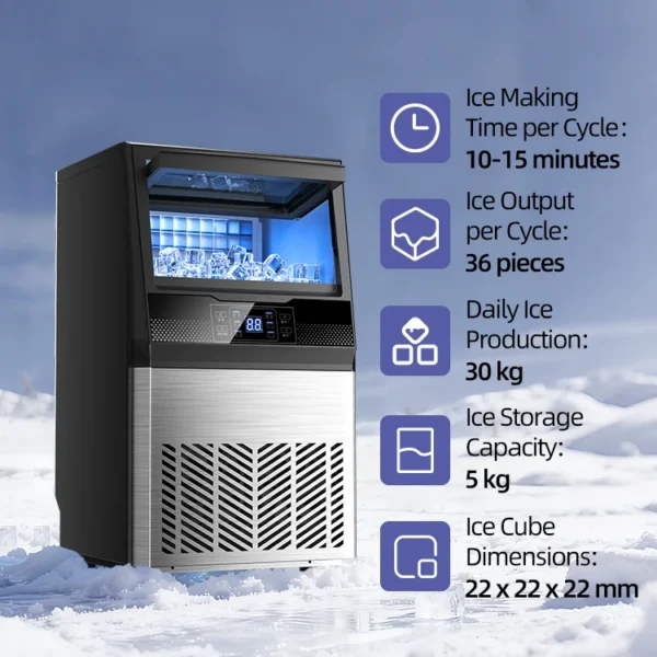 Ice Machines, 220V 50Hz, 30–40 kg - view 2