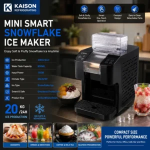 Ice Maker with Compressor, 20kg/24h, 220 V, 150 W