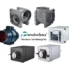 Inclined Flow Duct Fan, ABS, 220 V, Plastic - view 5