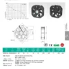 Industrial Axial Cooling Fan, Brushless, 115-230VAC, SF28080 - view 2