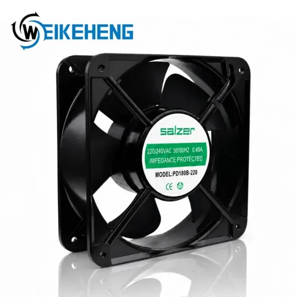 Industrial Axial Cooling Fan, PD180B-220, 180x180x61mm