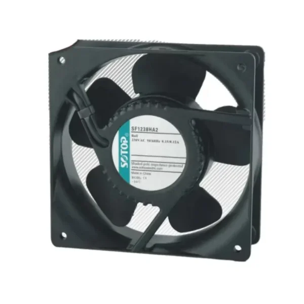Industrial Axial Cooling Fan, SF1238, Aluminum, 120x120x38mm