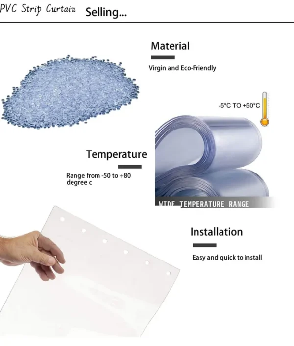 Industrial Cold Room Freezer, Plastic, PVC - view 3