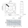 Industrial Cooling Fan, 200mm, 20060, 200*200*60mm, Axial - view 6