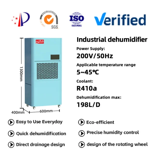 Industrial Dehumidifier, 198L/D, 418 - view 2