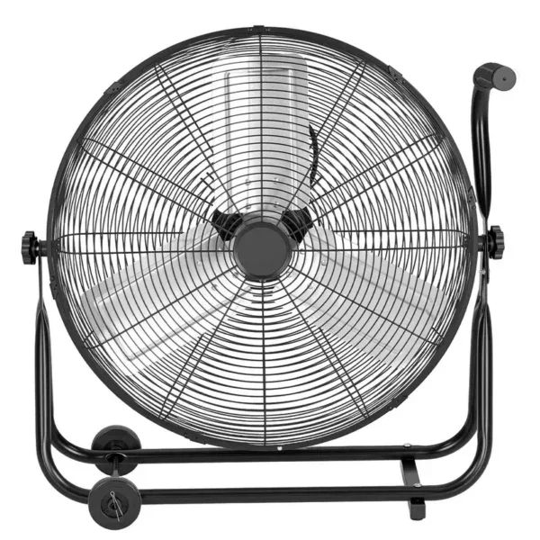 Industrial Drum Fan, 7500, CFM, Aluminum, 360