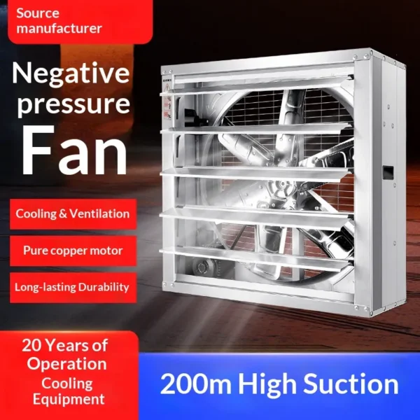 Industrial Electric Exhaust Fan, Axial, 110 V - view 2