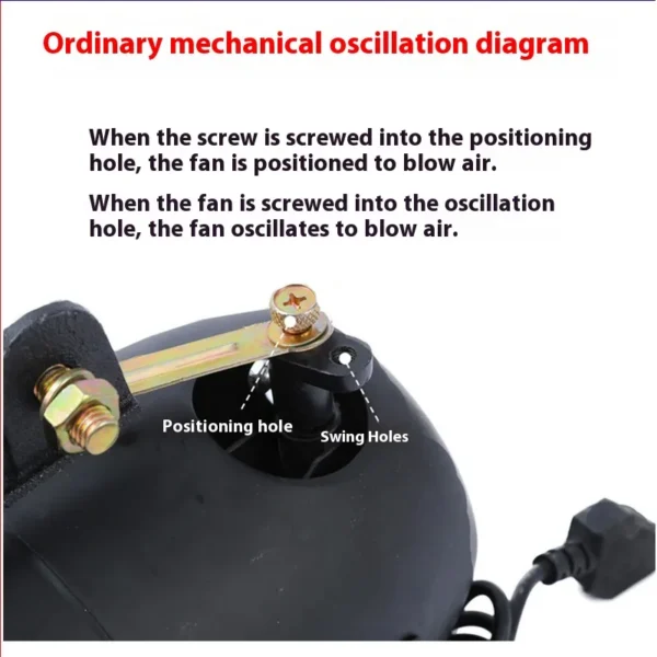 Industrial Electric Fan, Plastic - view 4