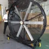 Industrial Electrical Standing Fan, Portable, Stainless, Steel - view 5