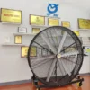 Industrial Electrical Standing Fan, Portable, Stainless, Steel - view 6