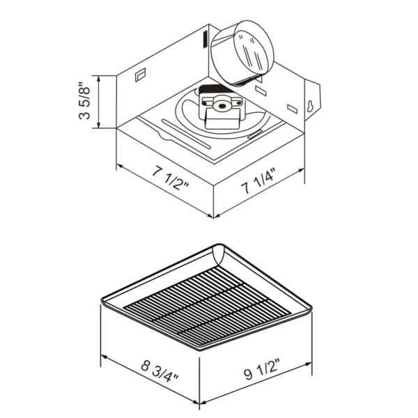 Industrial Fans, 50CFM, 120v, Electric - view 3