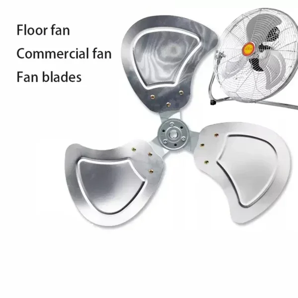 Industrial Floor Fan, Aluminum, Electric