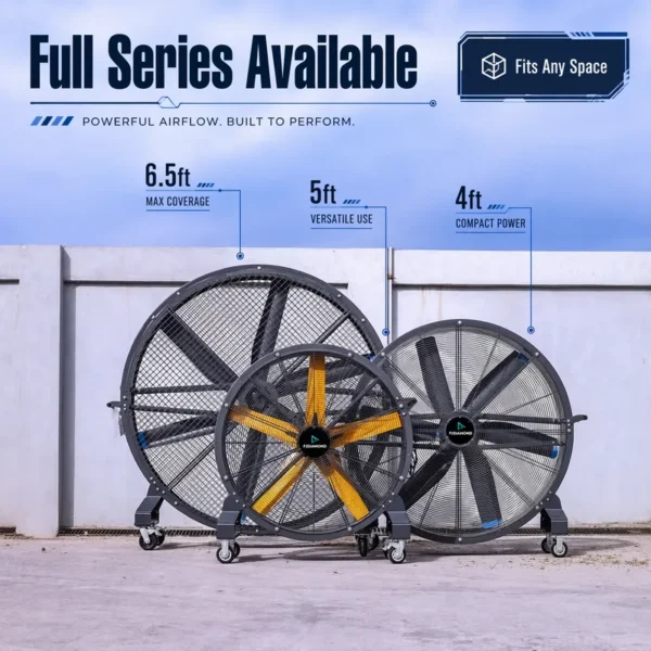 Industrial Floor Stand Fan, 2m, 220V - view 2