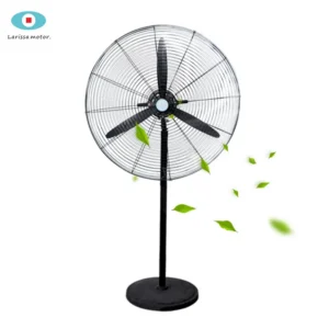Industrial-grade Floor Fan, 220V, Stainless Steel