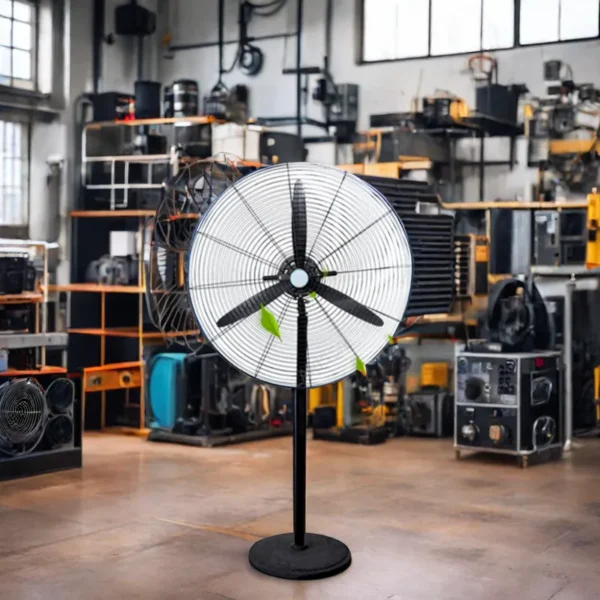 Industrial-grade Floor Fan, 220V, Stainless Steel - view 4