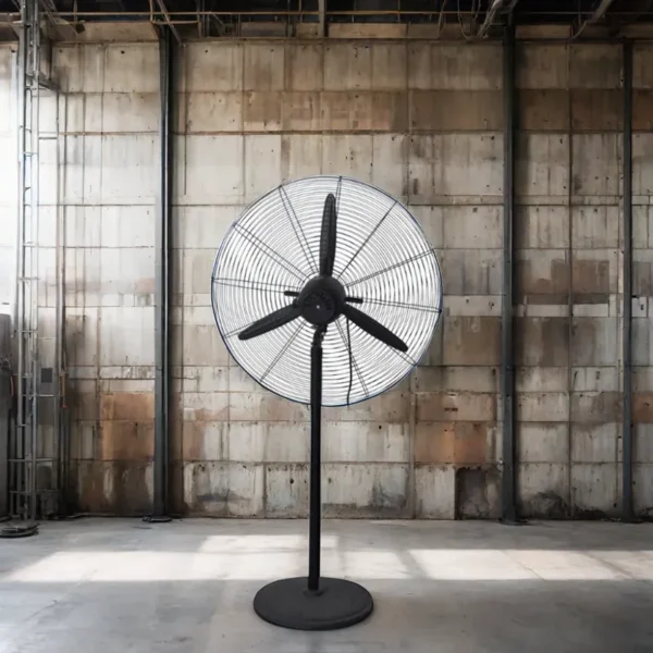 Industrial-grade Floor Fan, 220V, Stainless Steel - view 5
